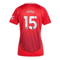 Camisa de time de futebol Manchester United Leny Yoro #15 Replicas 1º Equipamento Feminina 2024-25 Manga Curta